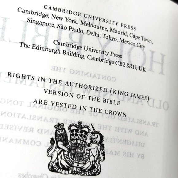 KJV Personal Concord Reference Bible Black French Morocco Leather KJ463:XRI NWT - Picture 11 of 16